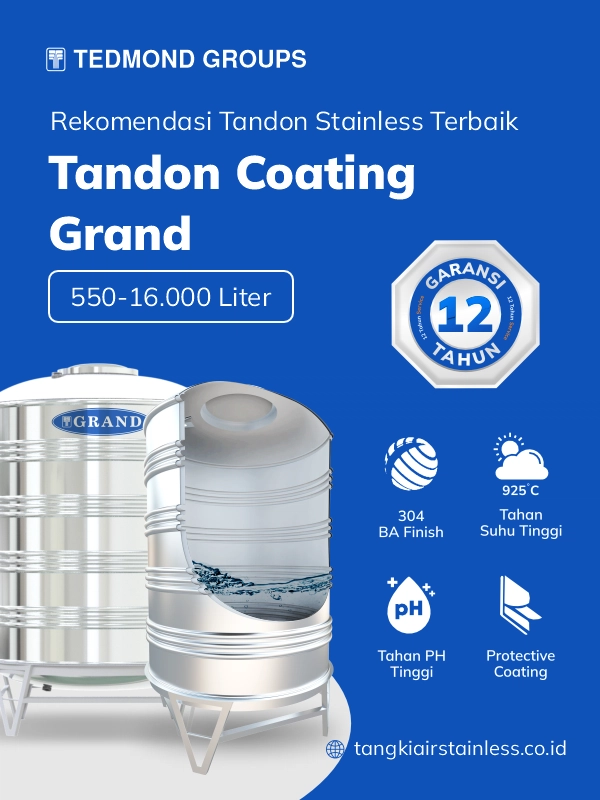 Rekomendasi Tandon Air Stainless Terbaik
