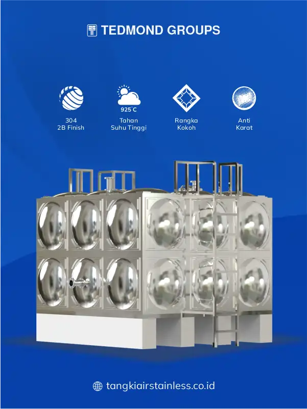 Spesifikasi Tandon Stainless Panel Grand
