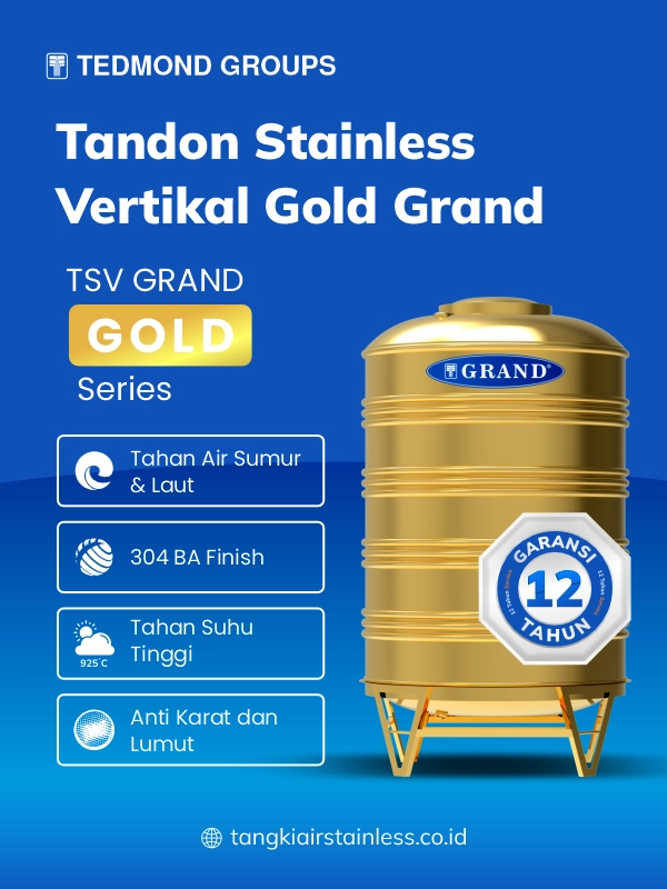 Keuntungan Memakai Tandon Stainless Vertikal Gold