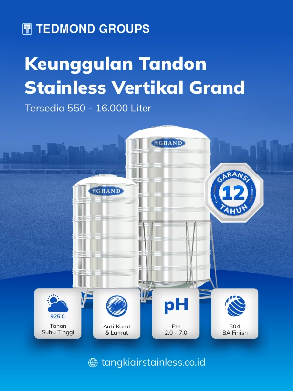 Rekomendasi Tandon Stainless Teknologi Terbaru