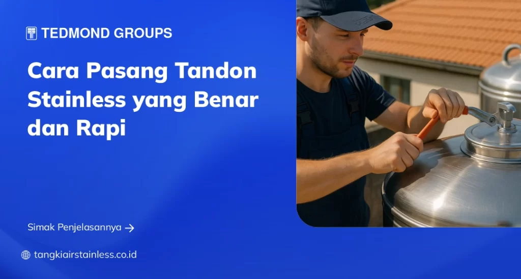 Cara Pasang Tandon Stainless yang Benar dan Rapi