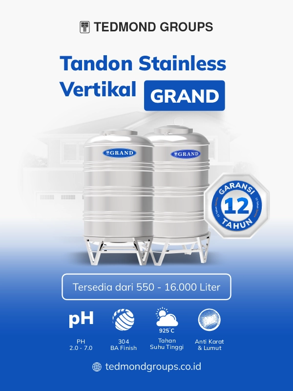 Keunggulan Tandon Stainless Sertifikasi Halal Vertikal Grand