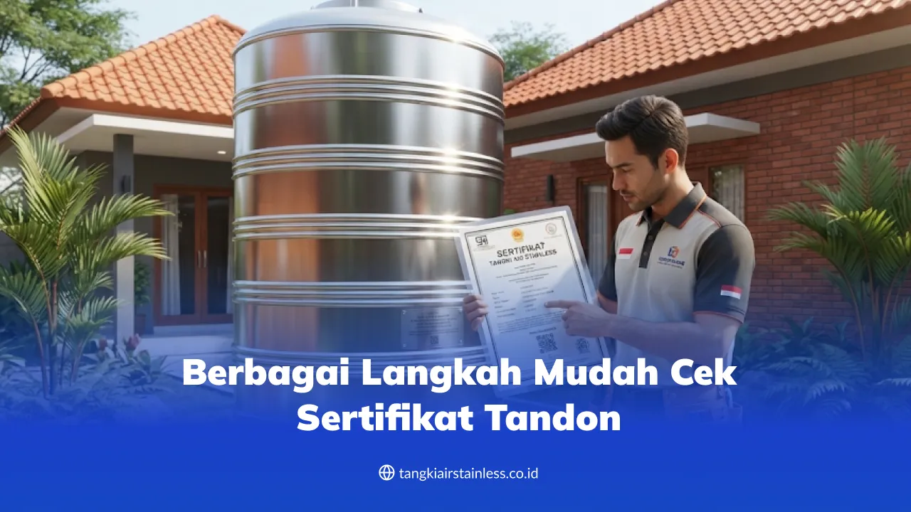 Berbagai Langkah Mudah Cek Sertifikat Tandon