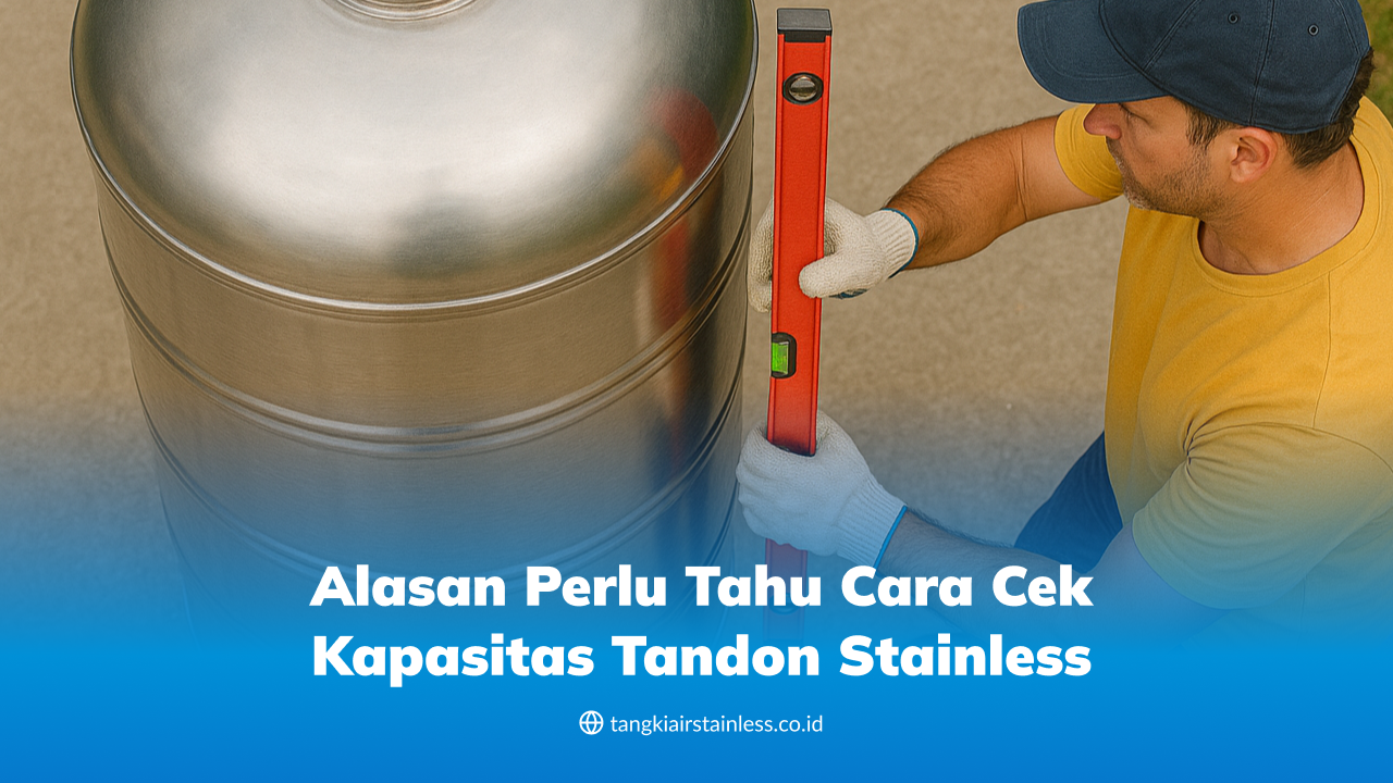Alasan Perlu Tahu Cara Cek Kapasitas Tandon Stainless