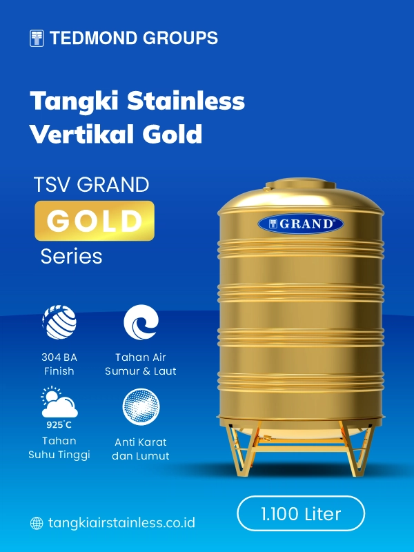 Keunggulan Tandon Stainless Vertikal Gold