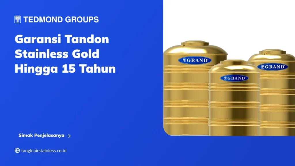 Garansi Tandon Stainless Gold Hingga 12 Tahun