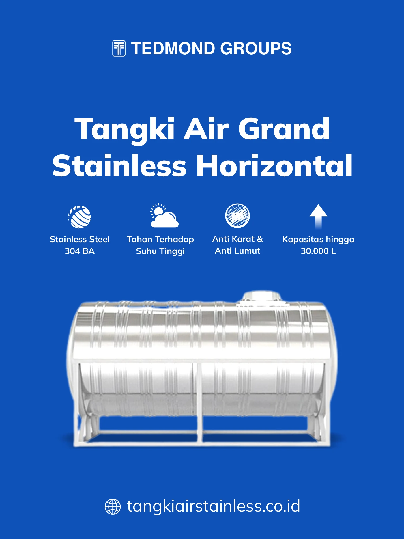 Berbagai Keunggulan Tandon Stainless Horizontal Grand