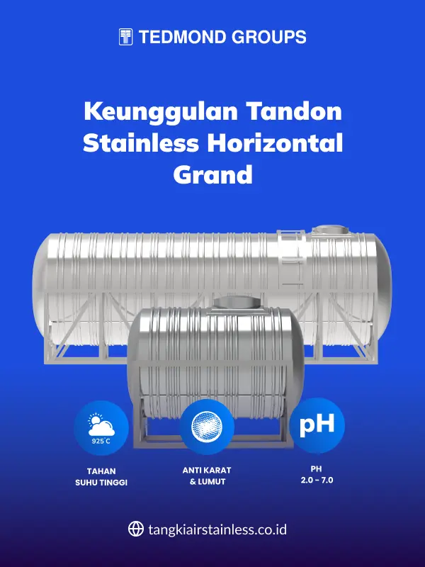 Berbagai Keunggulan Tandon Stainless Horizontal Grand