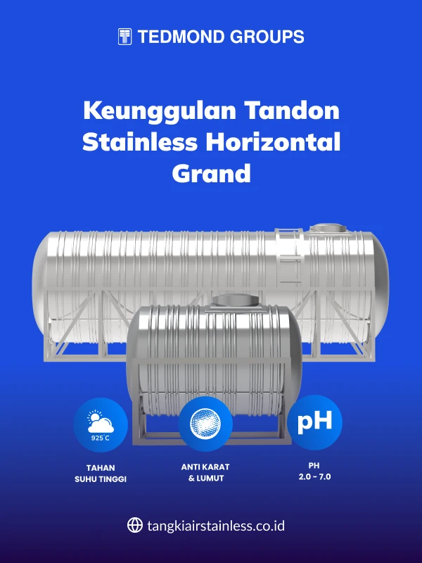 Berbagai Keunggulan Tandon Stainless Horizontal Grand