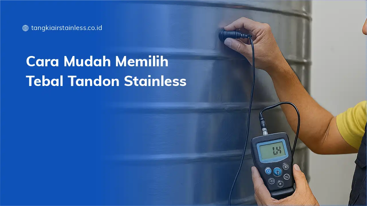 Cara Mudah Memilih Tebal Tandon Stainless