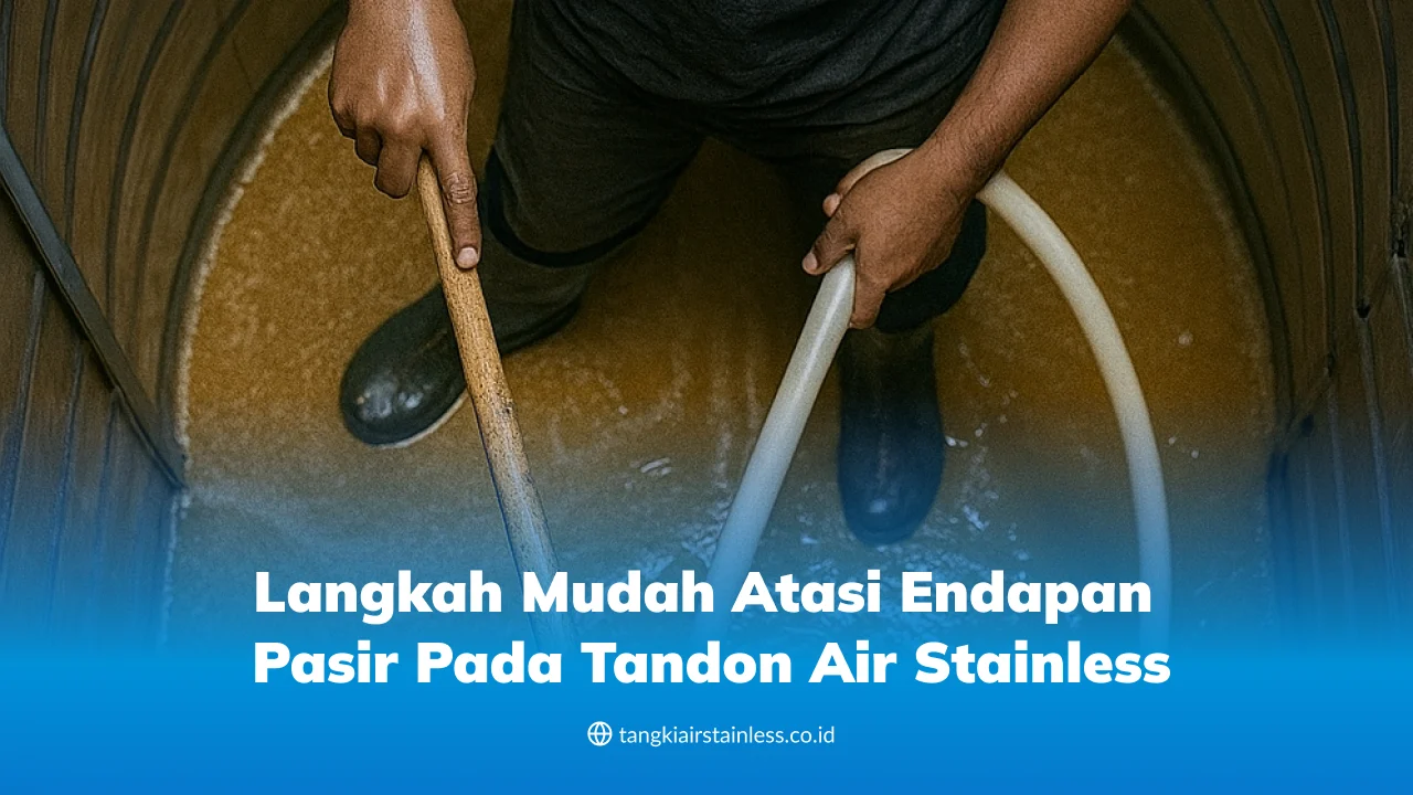 Langkah Mudah Atasi Endapan Pasir pada Tandon Air Stainless