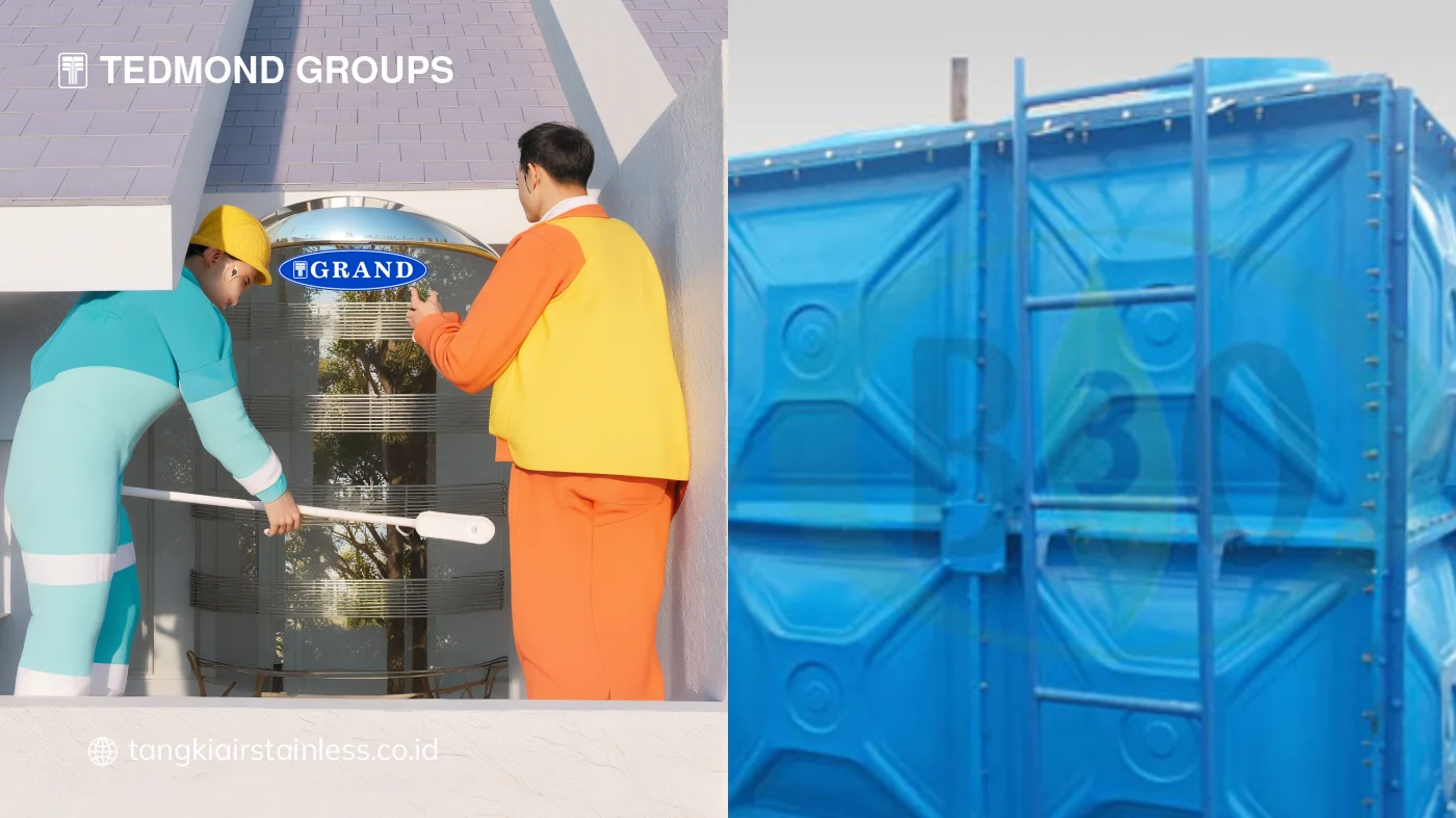 Keuntungan Menggunakan Tandon Stainless Vertikal Dibandingkan Bahan Fiberglass