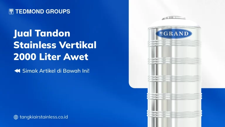 Jual Tandon Stainless Vertikal 2000 Liter Awet