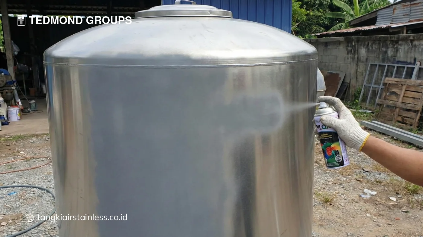 Bagaimana Cara Cat Ulang pada Tandon Stainless?