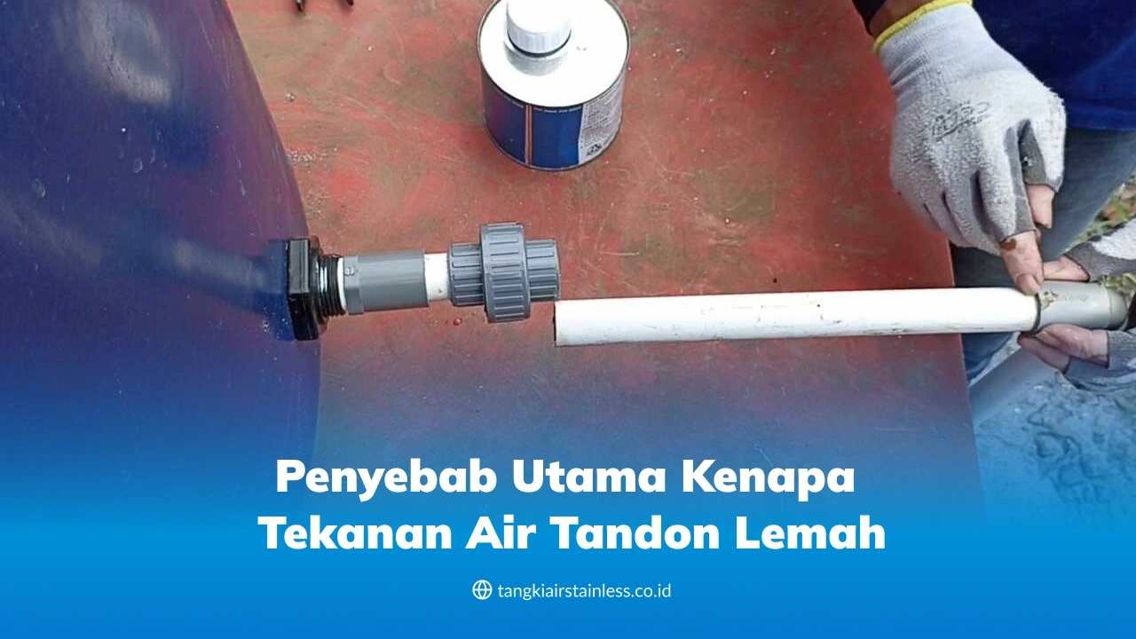 Penyebab Utama Kenapa Tekanan Air Tandon Lemah