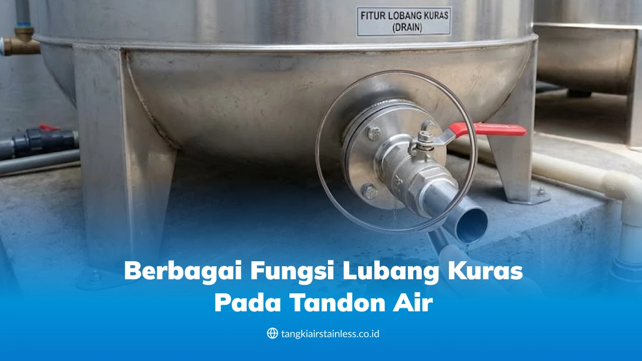 Berbagai Fungsi Lubang Kuras pada Tandon Air