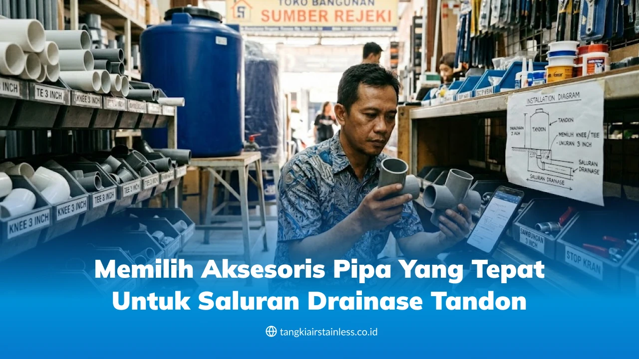 Memilih Aksesoris Pipa yang Tepat untuk Saluran Drainase Tandon