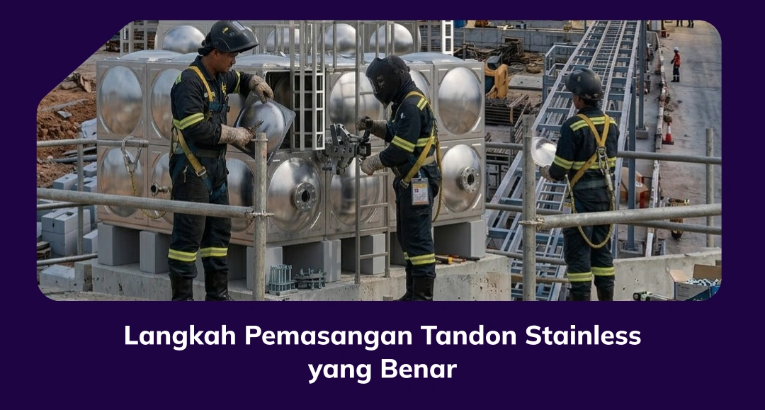 Langkah Pemasangan Tandon Stainless yang Benar