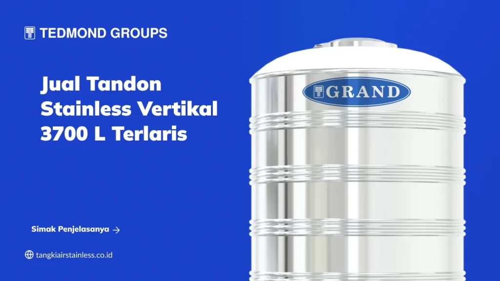 Jual Tandon Stainless Vertikal 3700 L Terlaris
