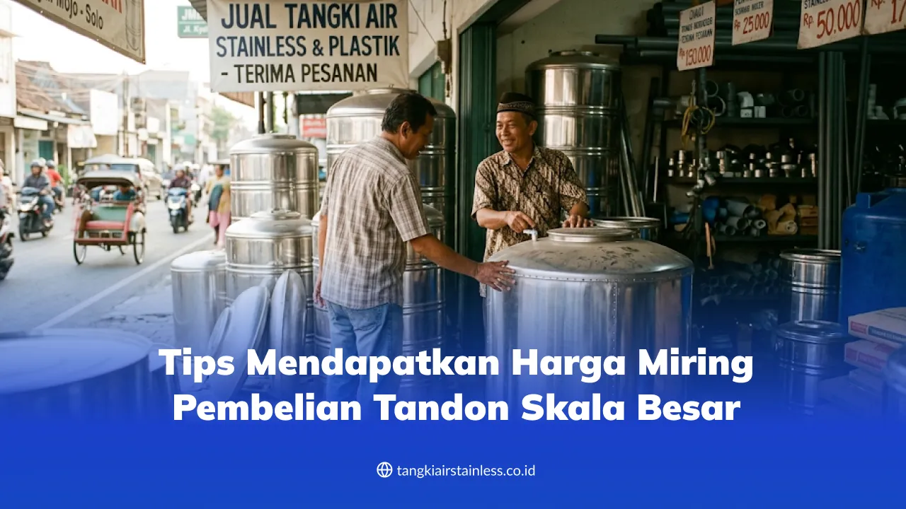 Tips Mendapatkan Harga Miring Pembelian Tandon Skala Besar