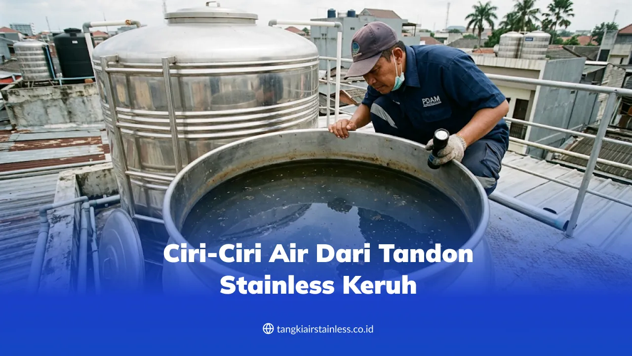 Ciri-Ciri Air dari Tandon Stainless Keruh