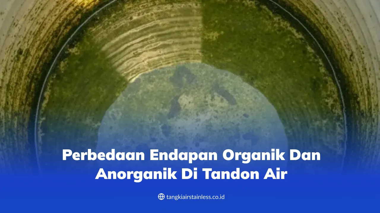 Perbedaan Endapan Organik dan Anorganik di Tandon Air