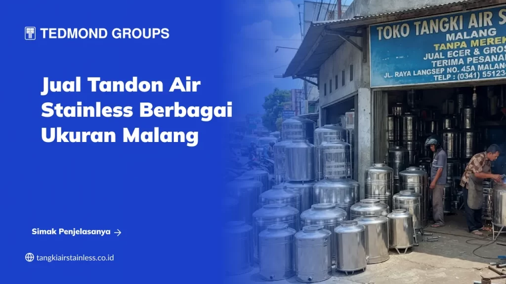 Jual Tandon Air Stainless Berbagai Ukuran Malang