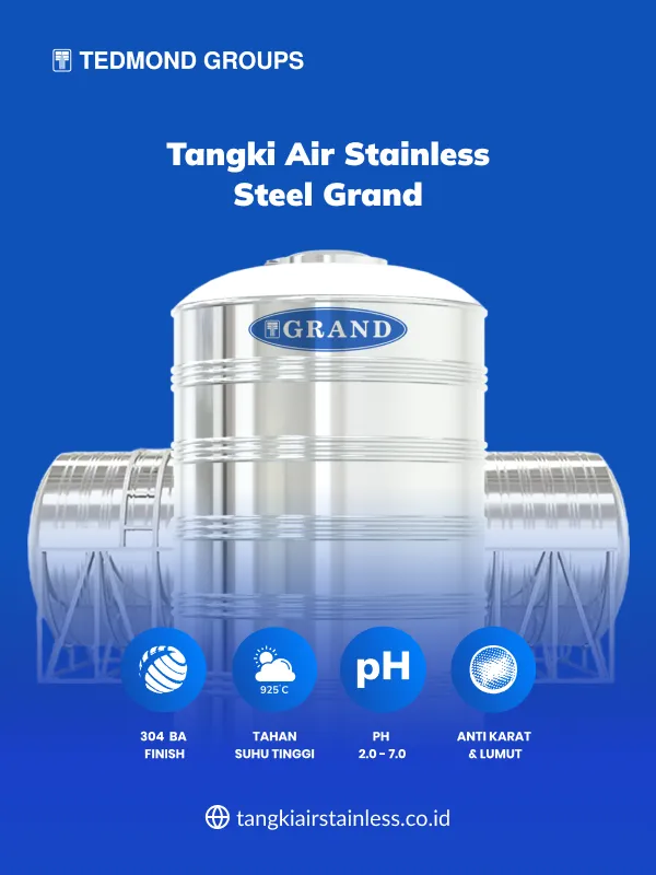 Tangki Air Stainless Steel Grand