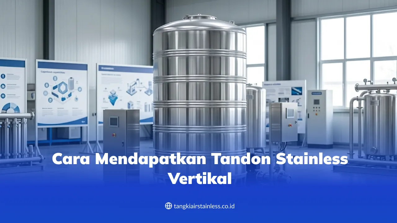 Cara Mendapatkan Tandon Stainless Vertikal