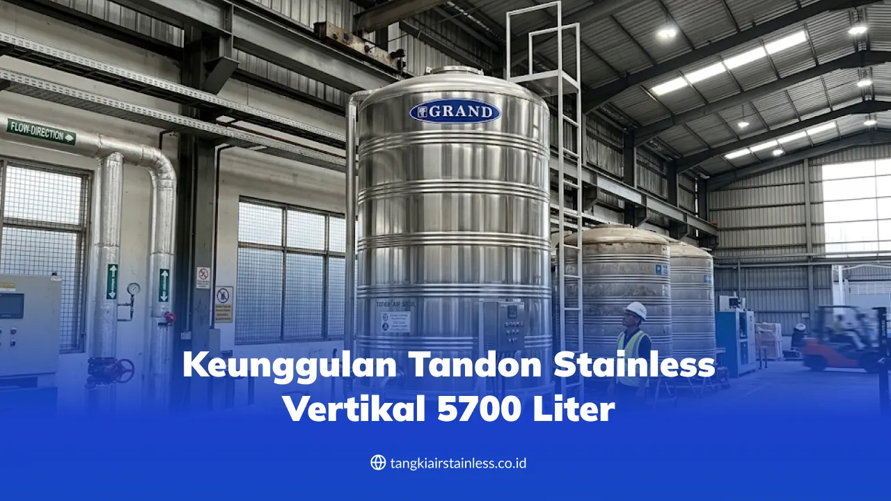 Keunggulan Tandon Stainless Vertikal 5700 Liter
