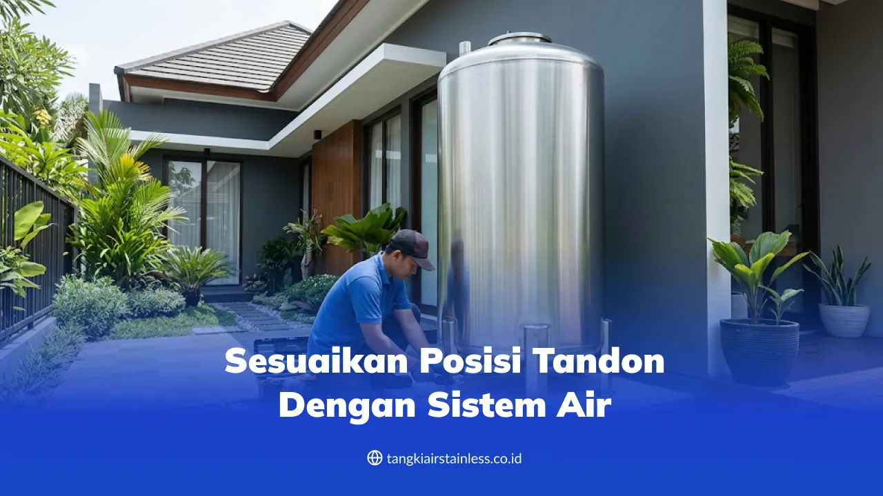 Sesuaikan Posisi Tandon dengan Sistem Air