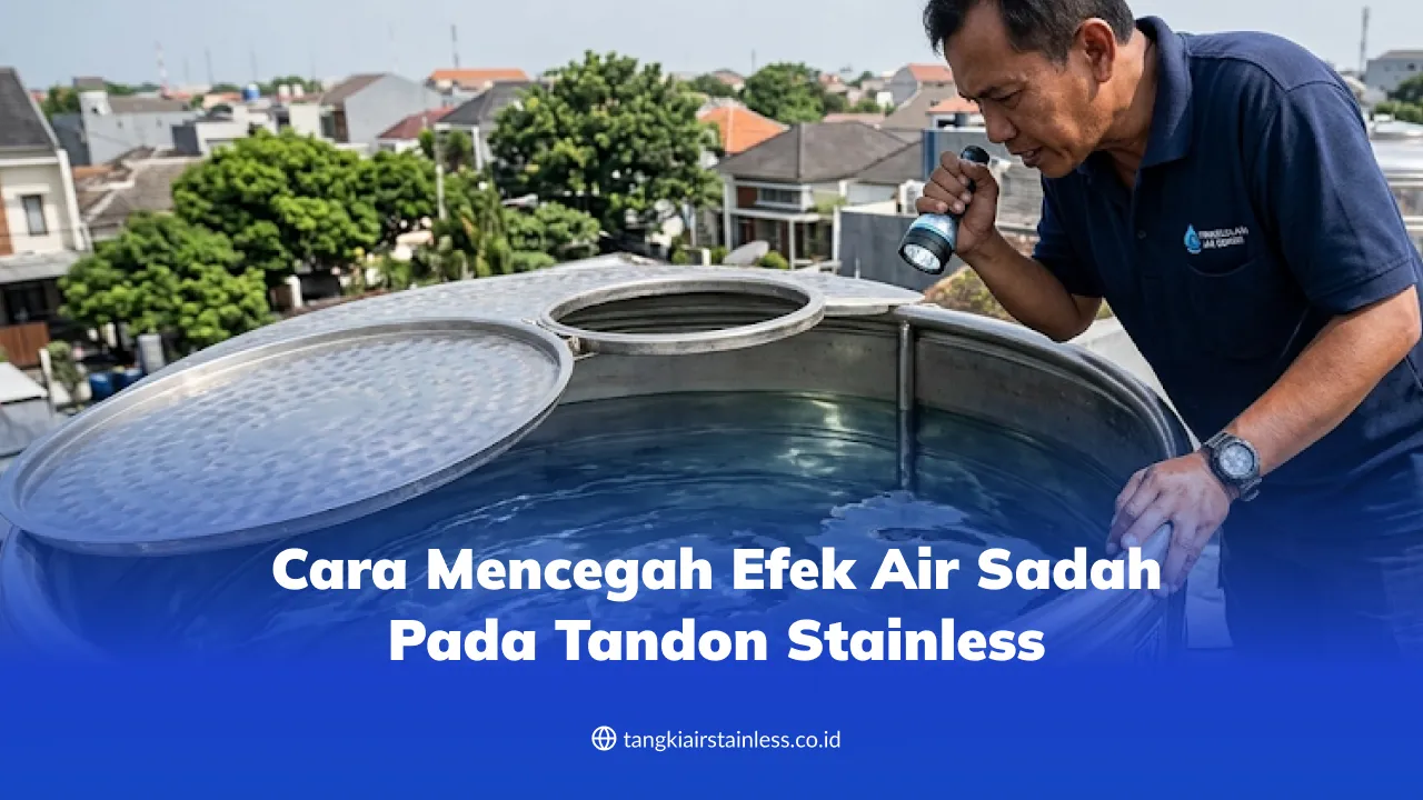 Cara Mencegah Efek Air Sadah pada Tandon Stainless