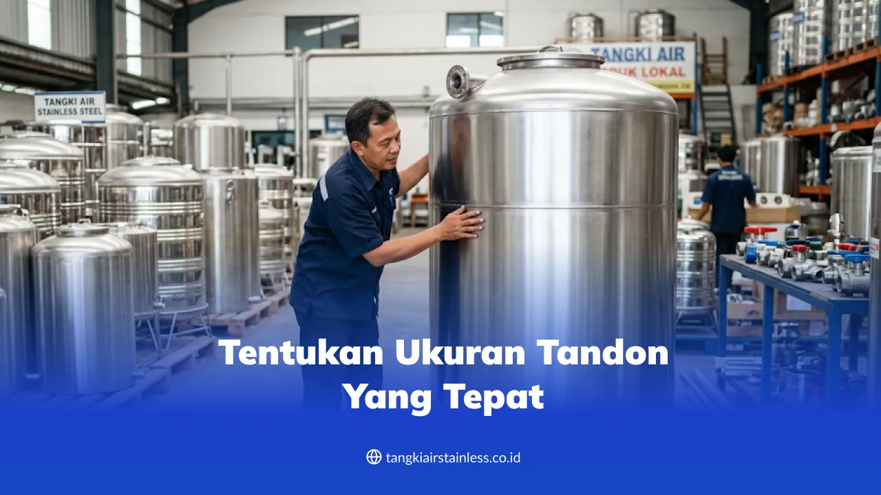 Tentukan Ukuran Tandon yang Tepat